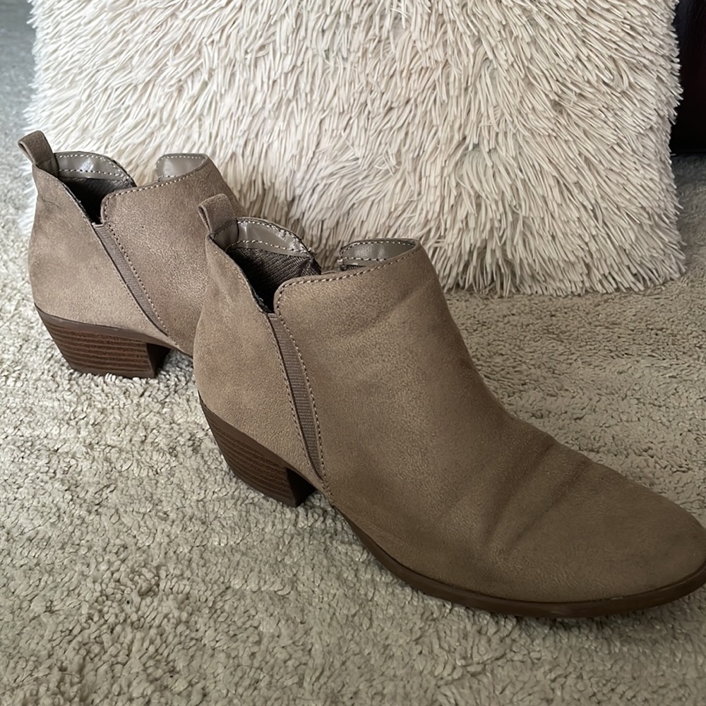 Ankle Boots Beige Tan Size 6.5 - Picture 4 of 16